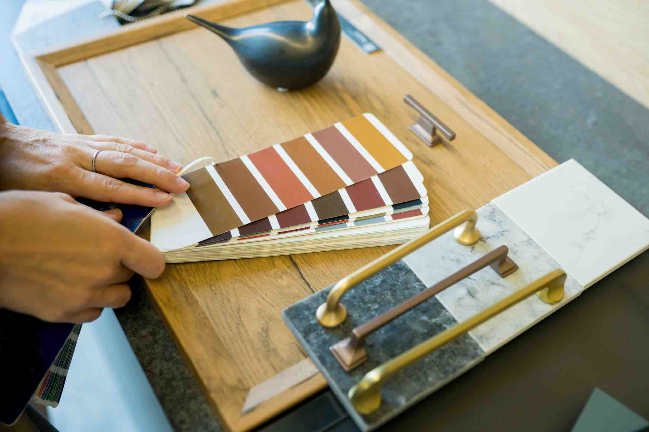 designers selecting color palettes